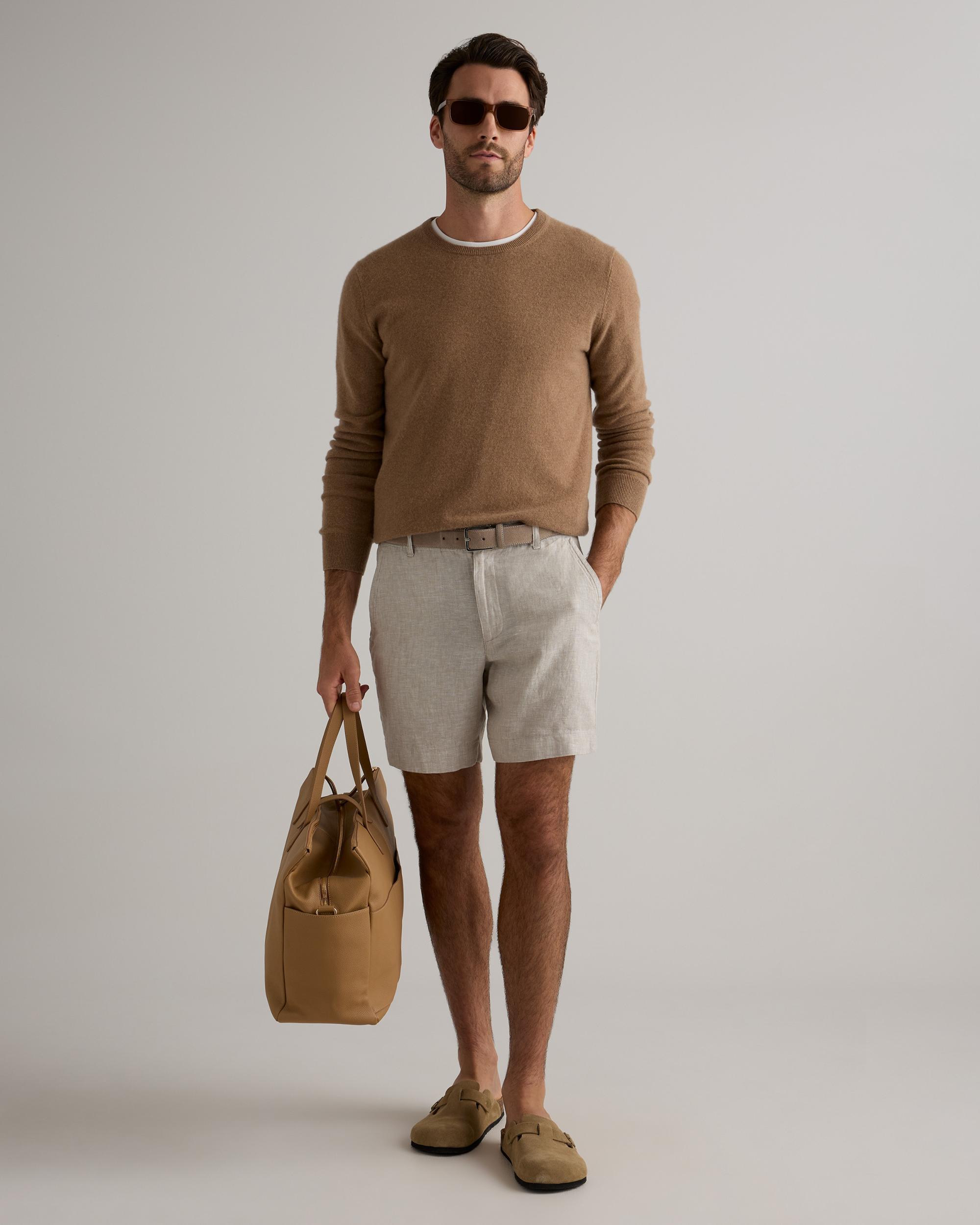Quince | Men's 100% European Linen 7" Trouser Shorts Product Image