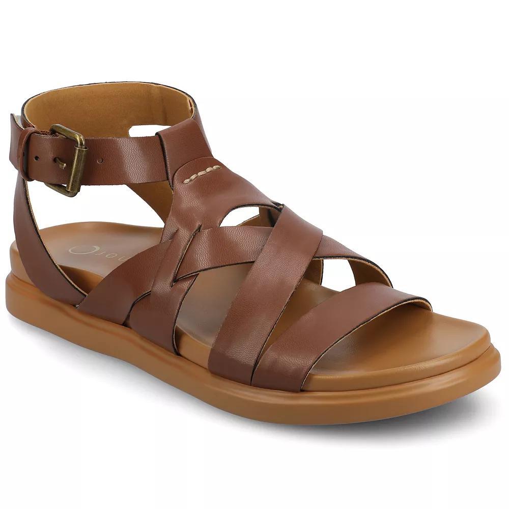 Journee Mistee Womens Strappy Sandals Red Product Image