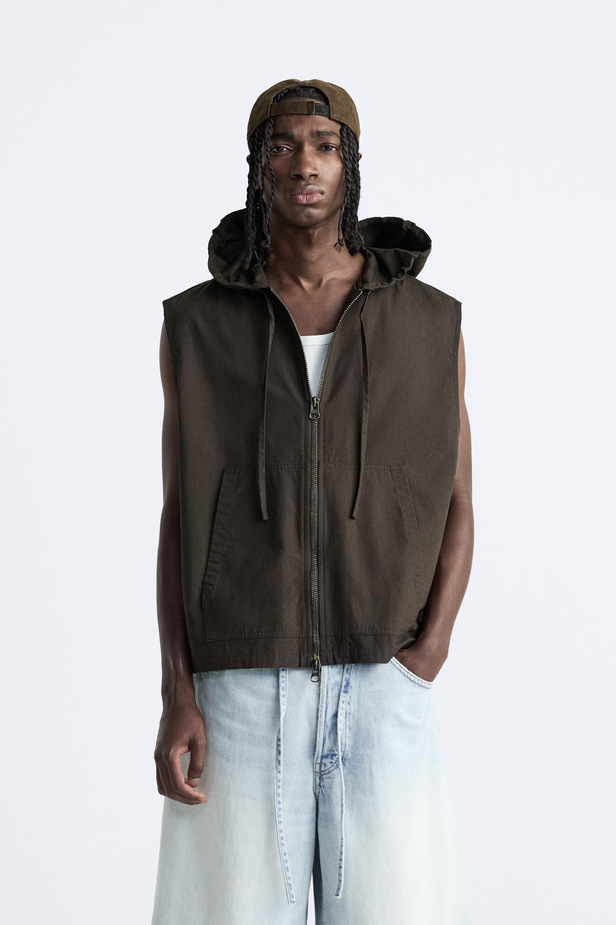 HOODED SHIRT VEST Product Image