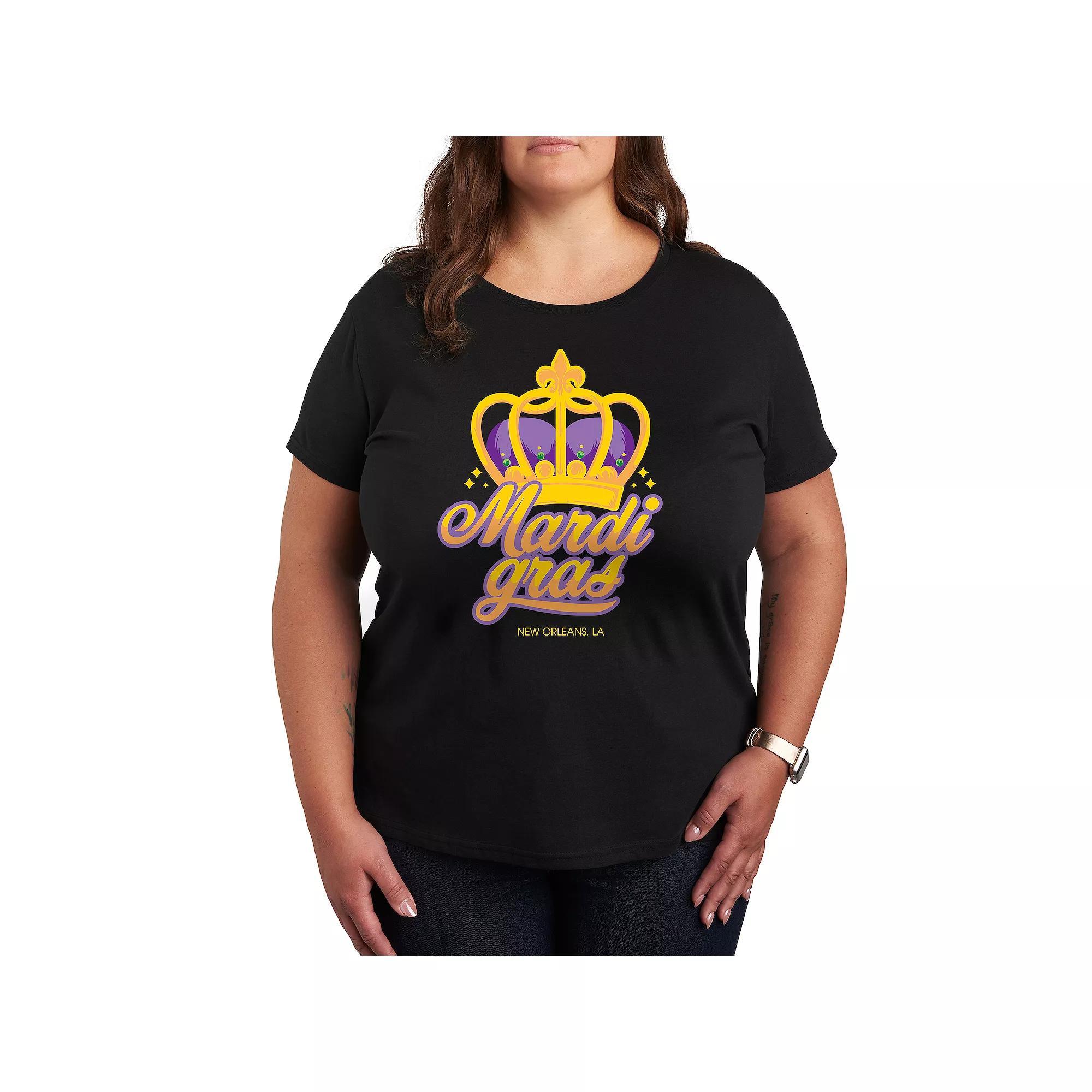 Plus Im Fine Just Give Me The Wine Graphic Tee, Womens Product Image