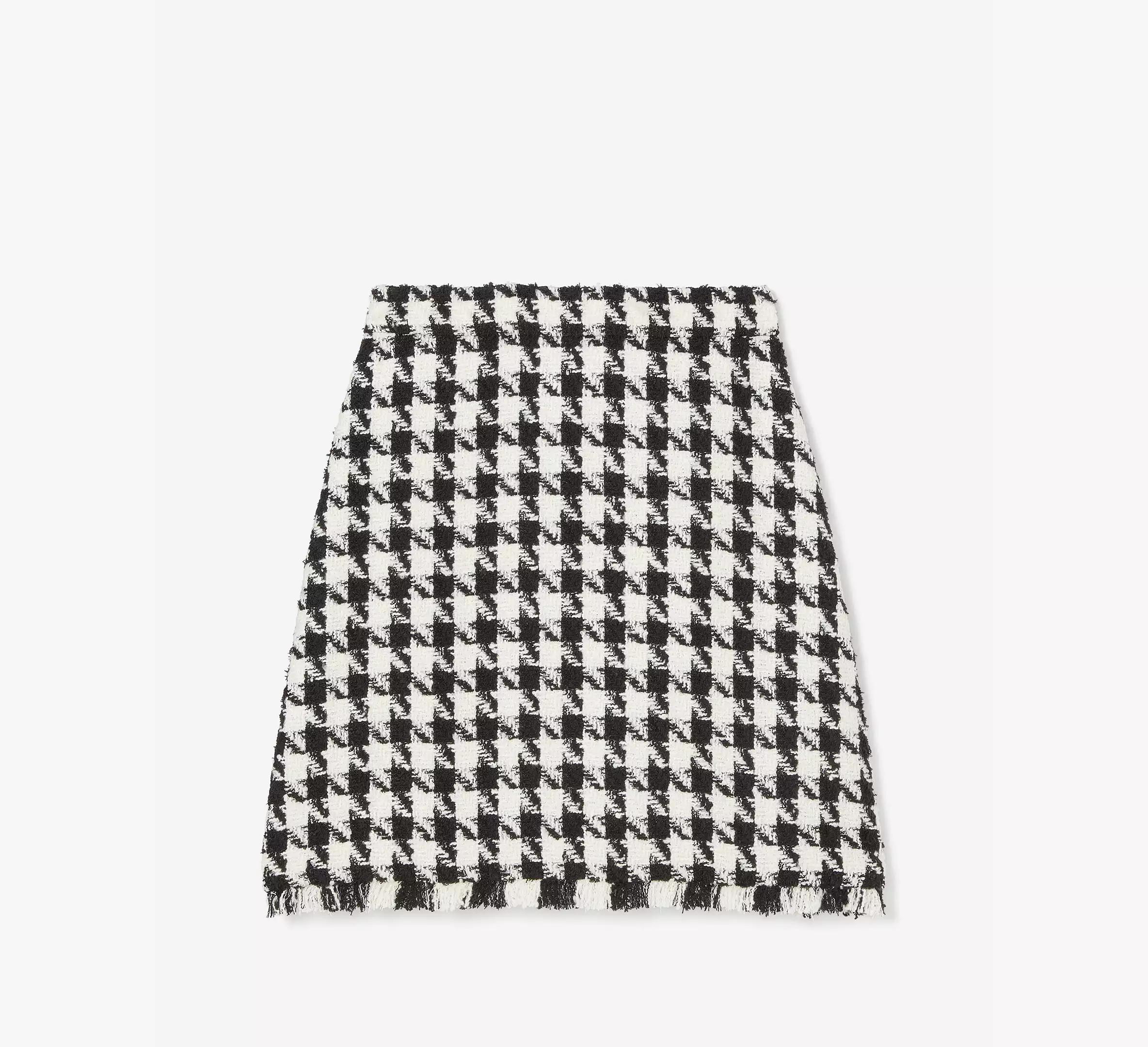 Houndstooth A-line Skirt Product Image