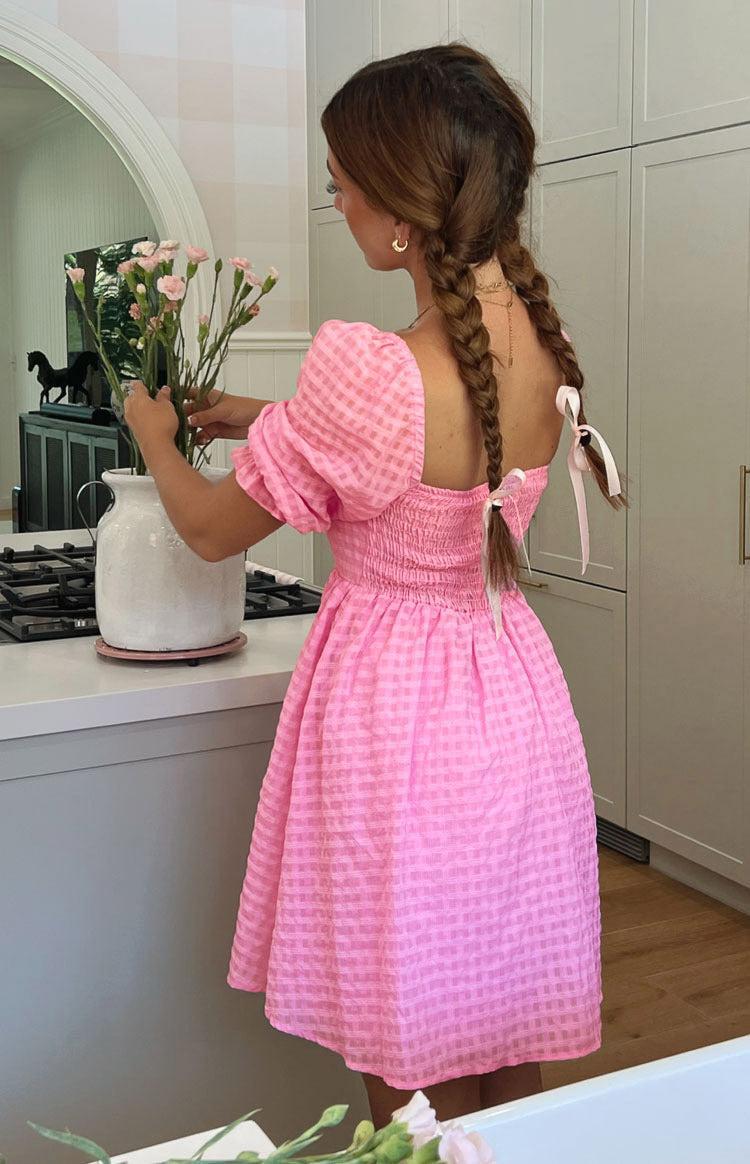 Rubi Pink Babydoll Mini Dress Product Image