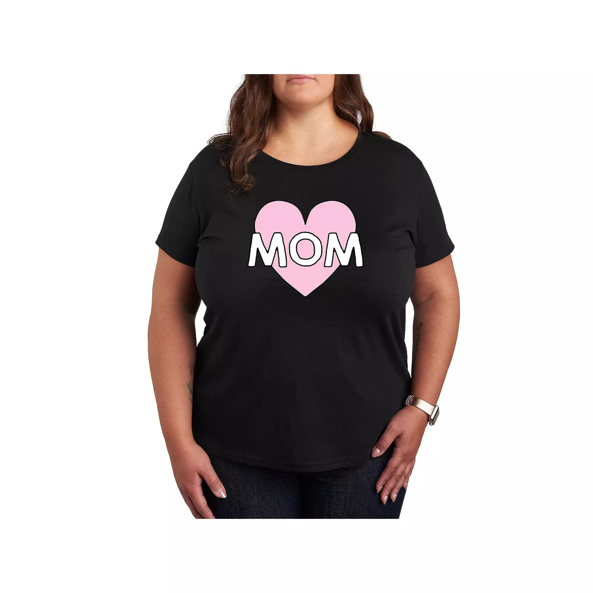 Plus Barbie Busy Taking Care Of Me Graphic Tee, Womens Grey Royal Blue Product Image