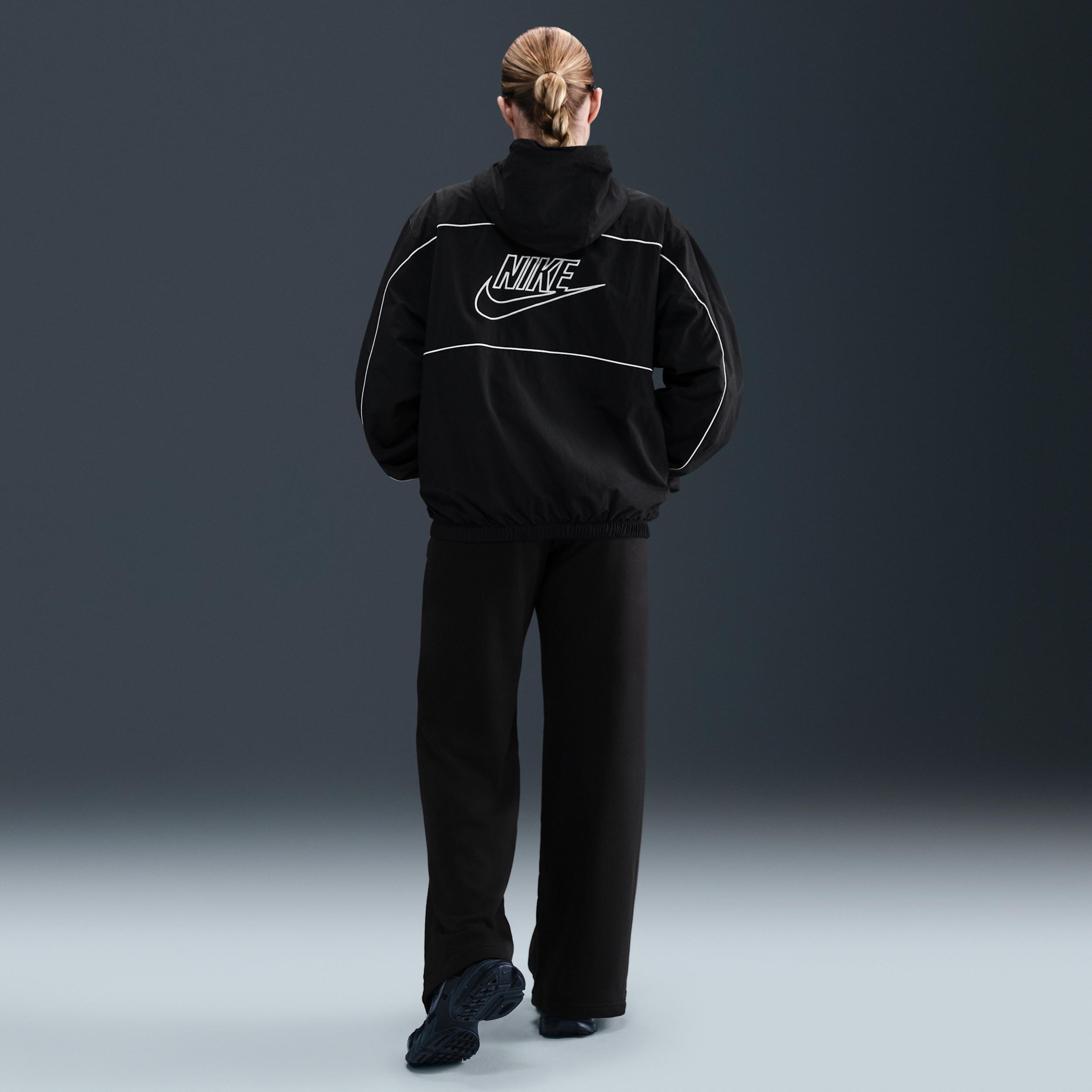 Womens Nike Sportswear Club Fleece Mid-Rise Wide-Leg Sweatpants | FB2727-010 Product Image