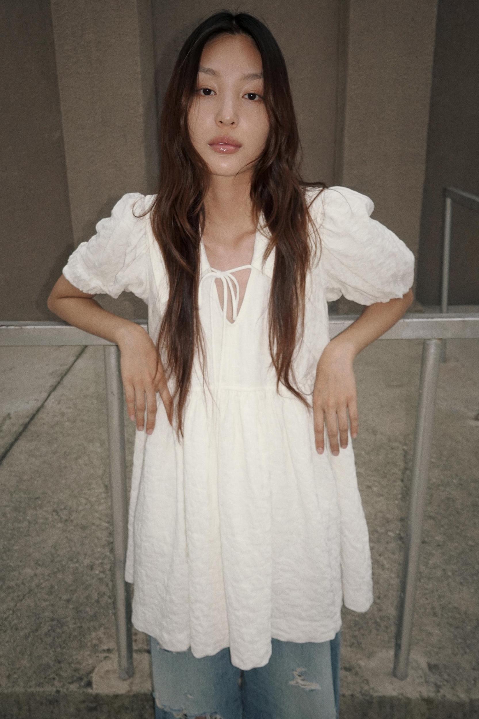 VOLUMINOUS JACQUARD DRESS Product Image