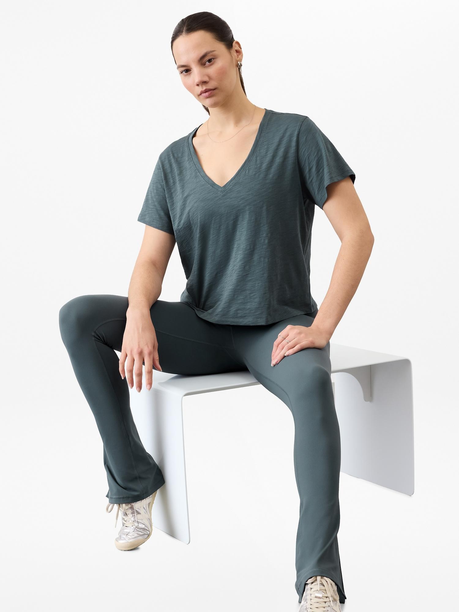 Essential Slub V-Neck Tee Product Image