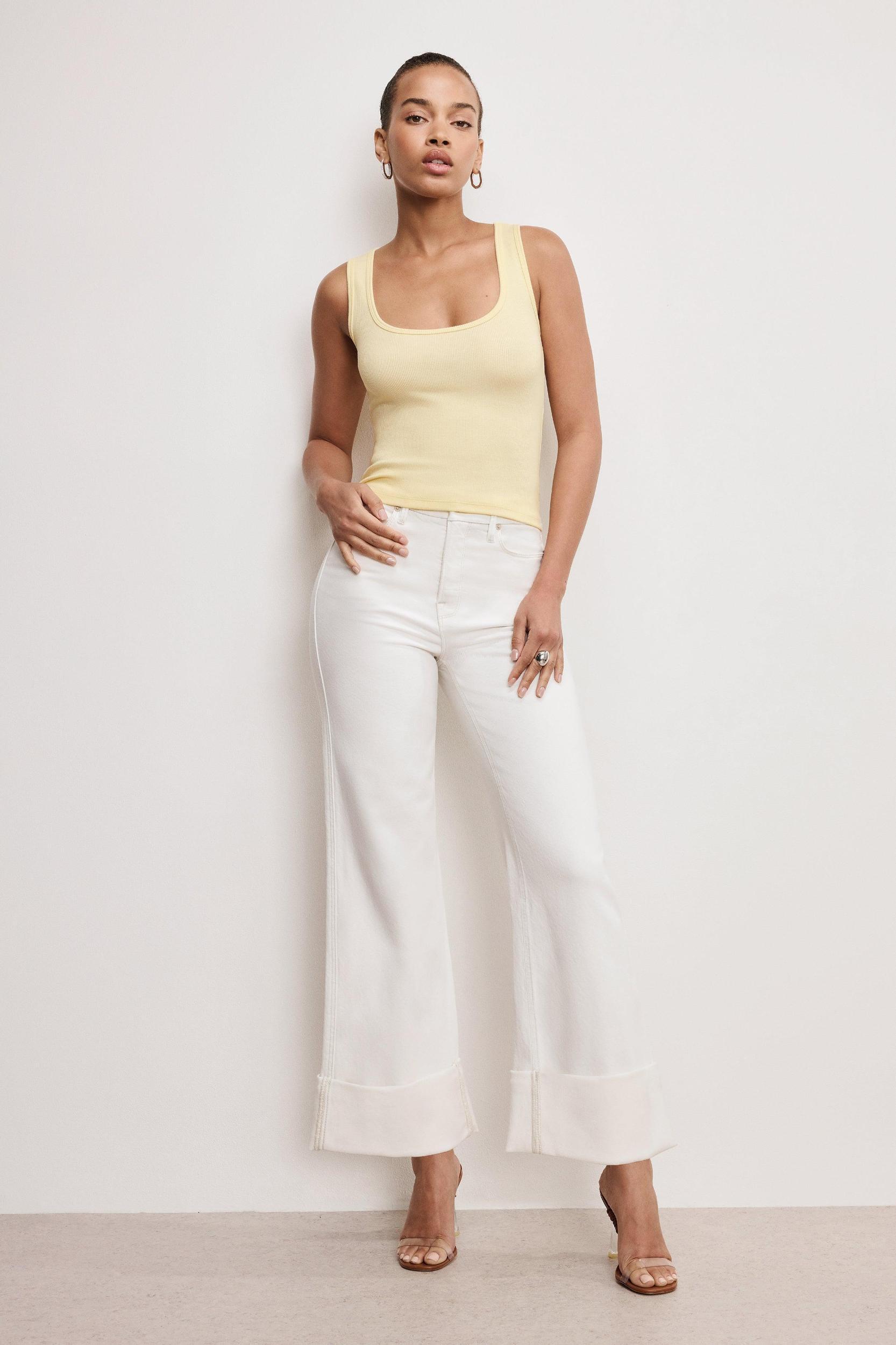 MICRO RIB TANK TOP | LIGHT RAY001 Product Image