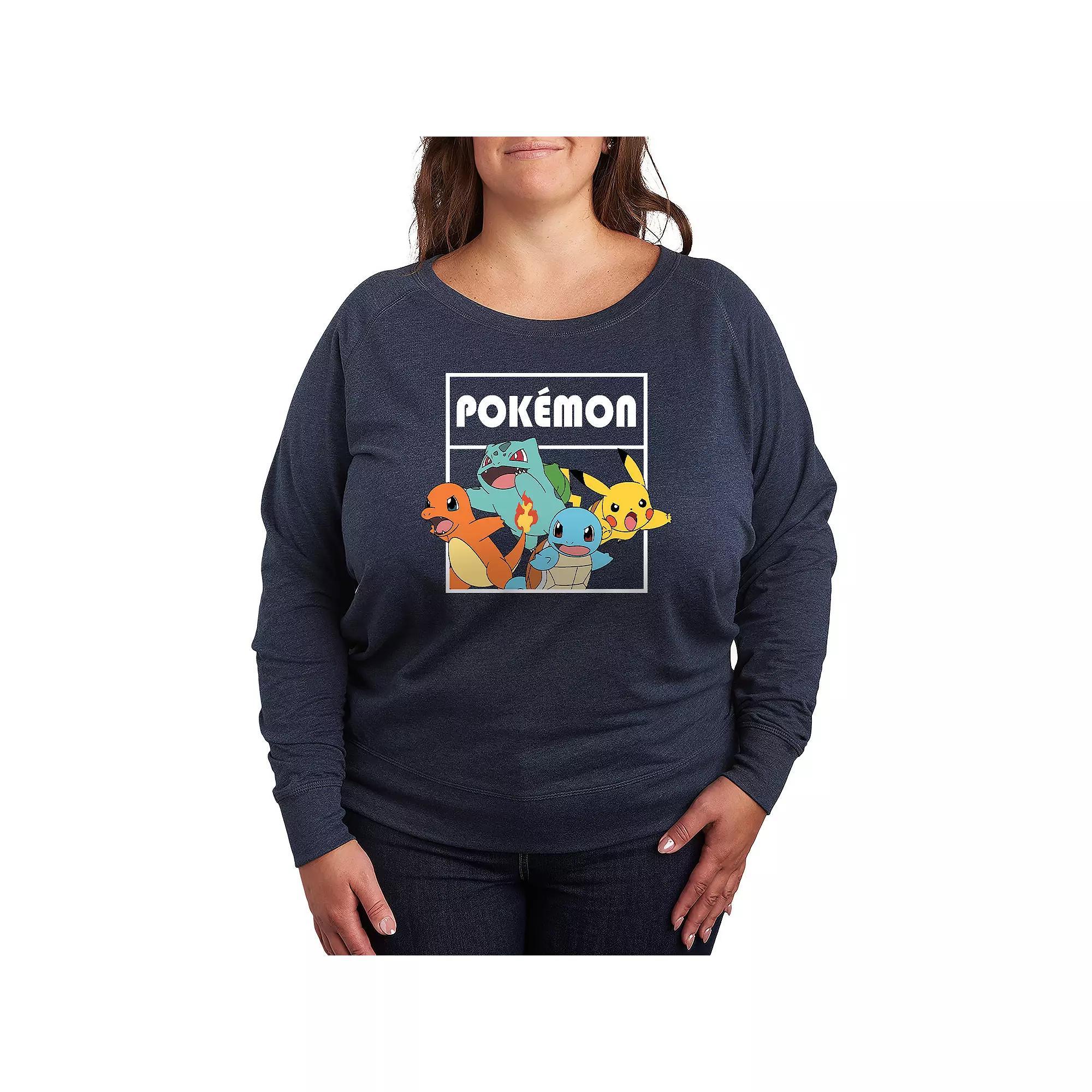 Disneys Lilo & Stitch Plus Size Halloween Ghosts French Terry Long Sleeve Tee, Womens Heather Grey Product Image