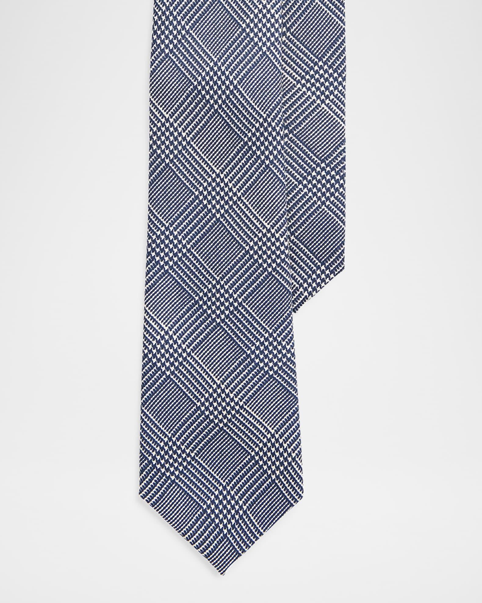 Men's Linen Glen Plaid Tie Product Image