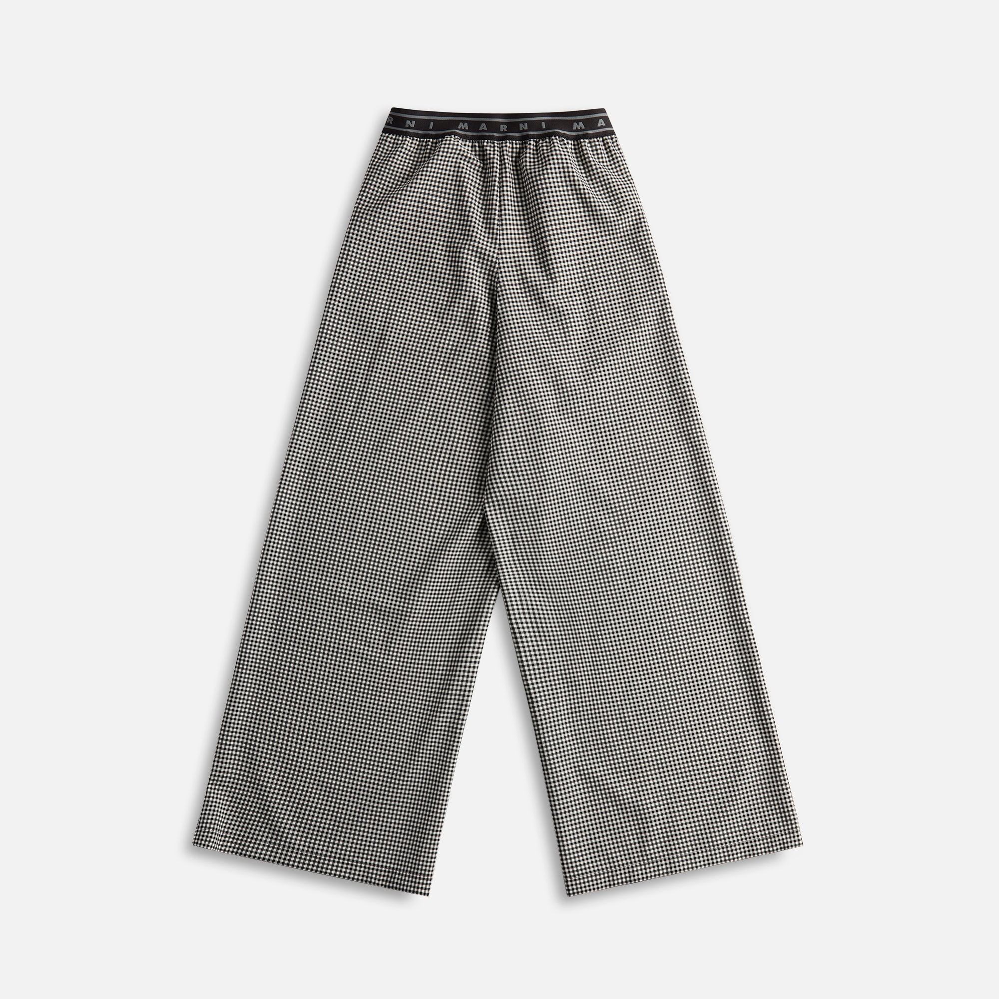 Marni Trousers - Black Gingham Female Product Image