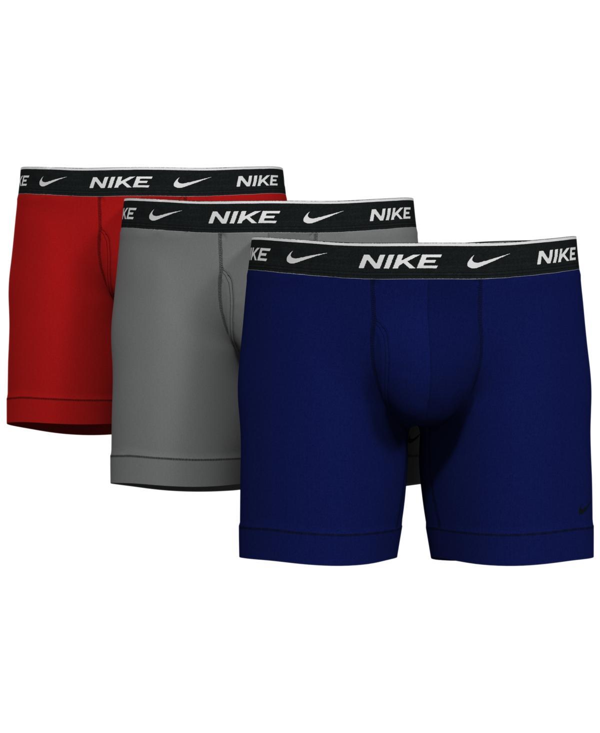 Men's Nike Dri-FIT Essential 3-pack Stretch Boxer Briefs, Size: XXL, Navy Blue Black Product Image