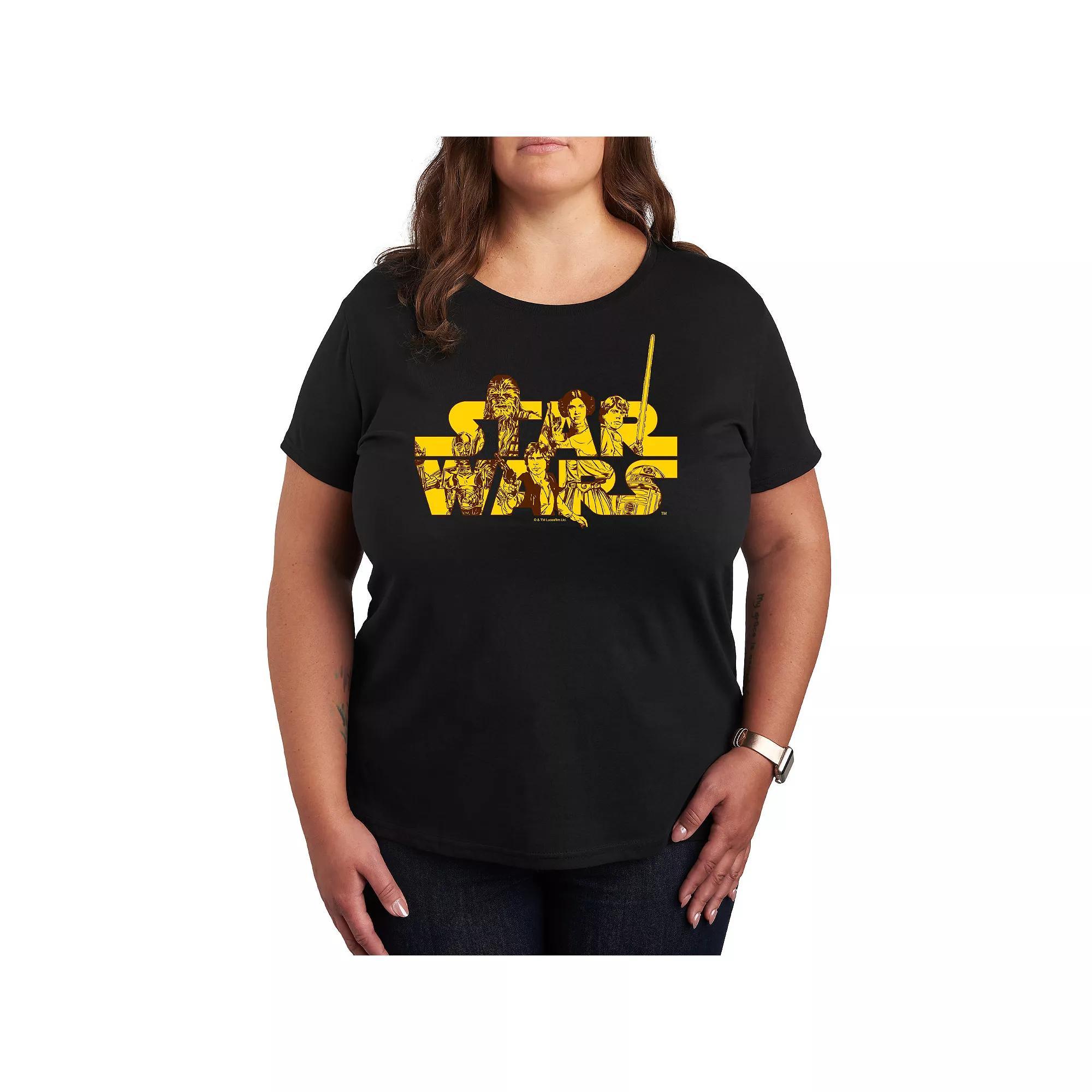 Plus Size Star Wars Logo Rebels Graphic Tee, Womens Product Image