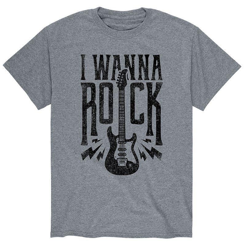 Mens I Wanna Rock Black Tee Product Image