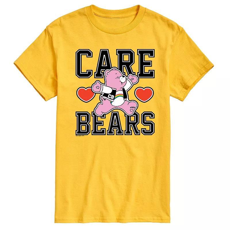 Mens Care Bears Varsity Graphic Tee Grey Gray Product Image