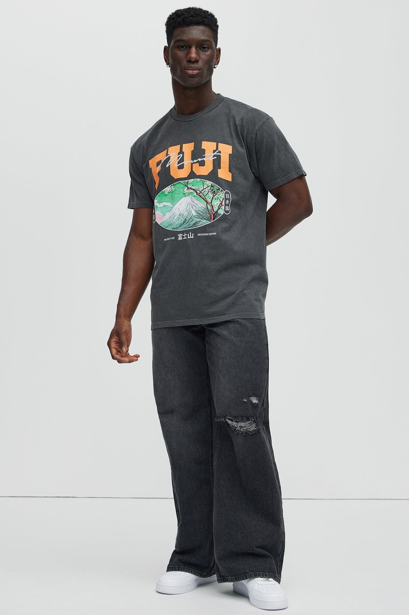 Mount Fuji Vintage Short Sleeve Tee - Black Product Image