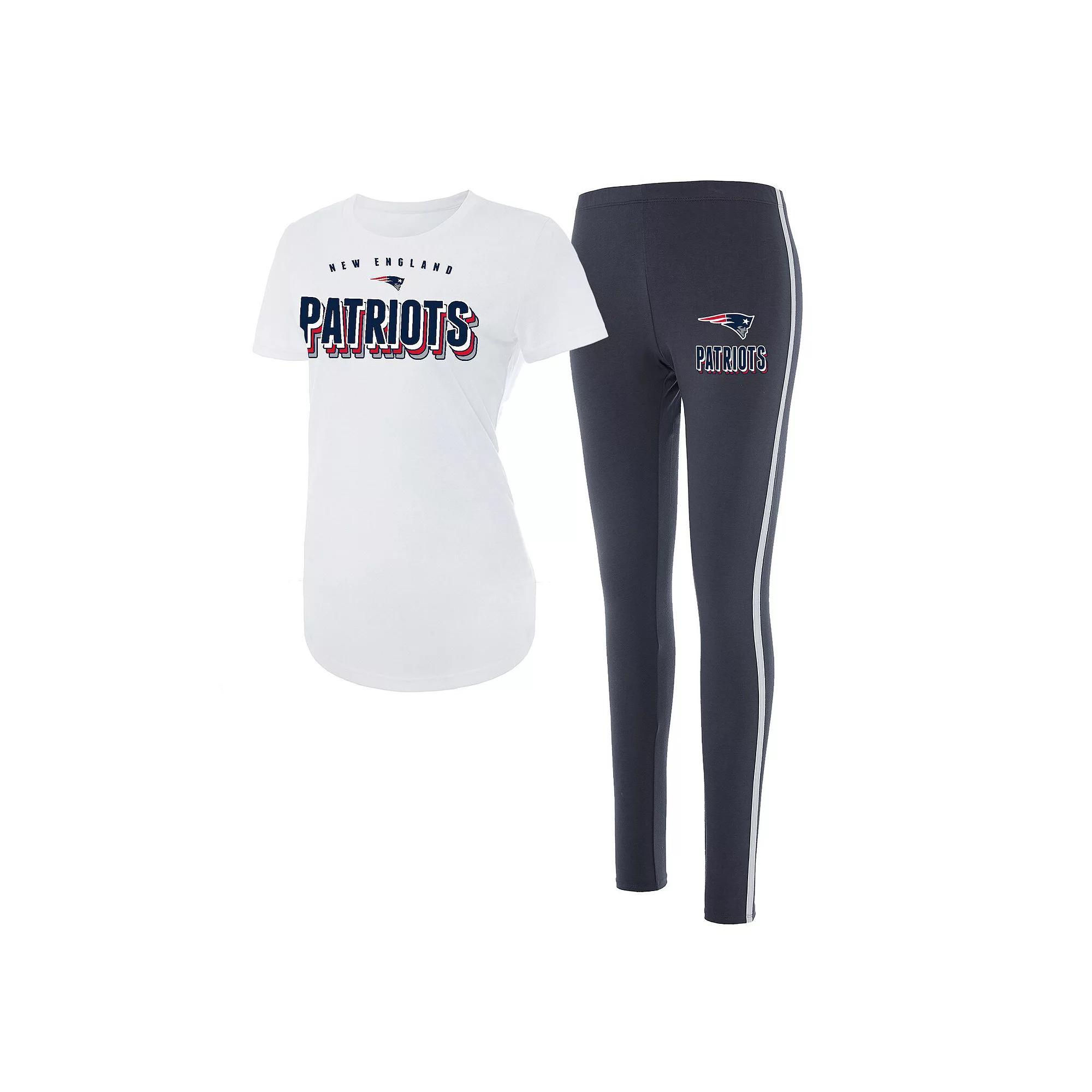 Women's Concepts Sport Charcoal New York Giants Sonata T-Shirt & Leggings Set, Size: Large, White Product Image
