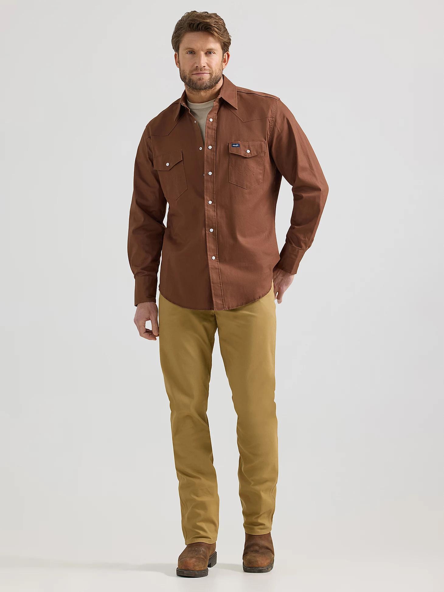 Premium Performance Tough Comfort Cowboy Cut® Regular Fit Canvas Jean | Men's JEANS | Wrangler® Product Image