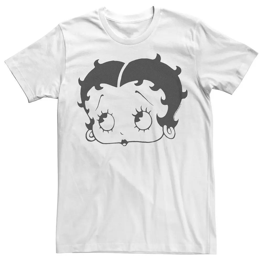 Men's Betty Boop Big Face Tee, Size: XL, White Product Image