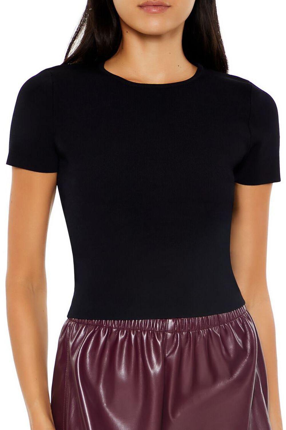 Sweater-Knit Crew Tee | Forever 21 Product Image