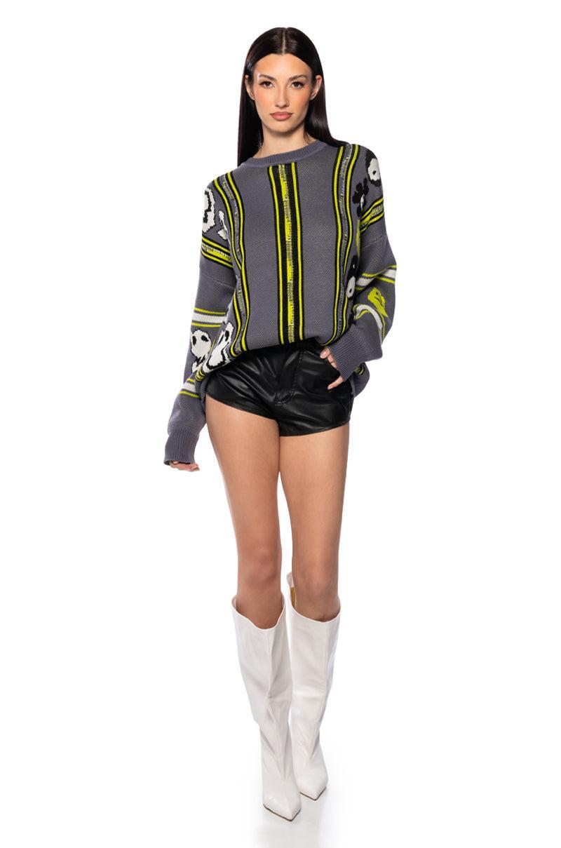 SMILES AND ALL LONG SLEEVE SWEATER Product Image