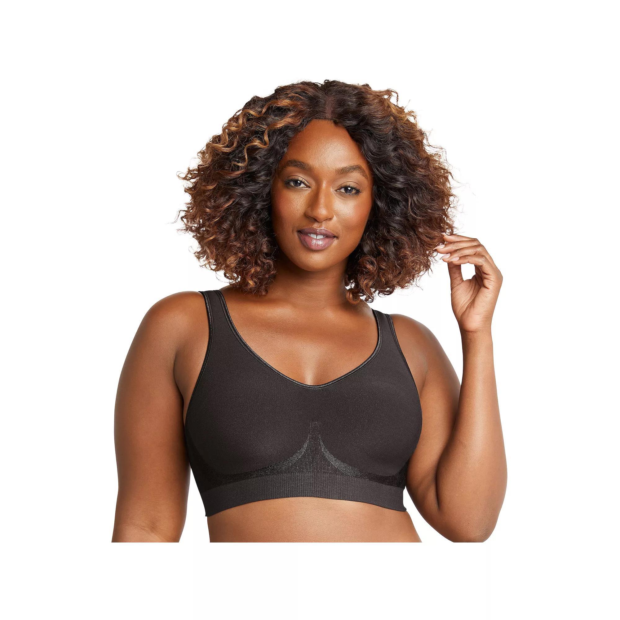 Bali Comfort Revolution Shaping Wireless Bra DF3488, Womens Blue Dot Product Image