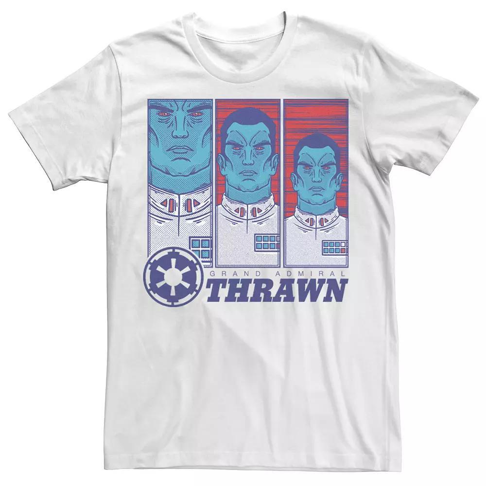 Men's Star Wars Grand Admiral Thrawn Pop Art Tee, Size: Small, White Product Image