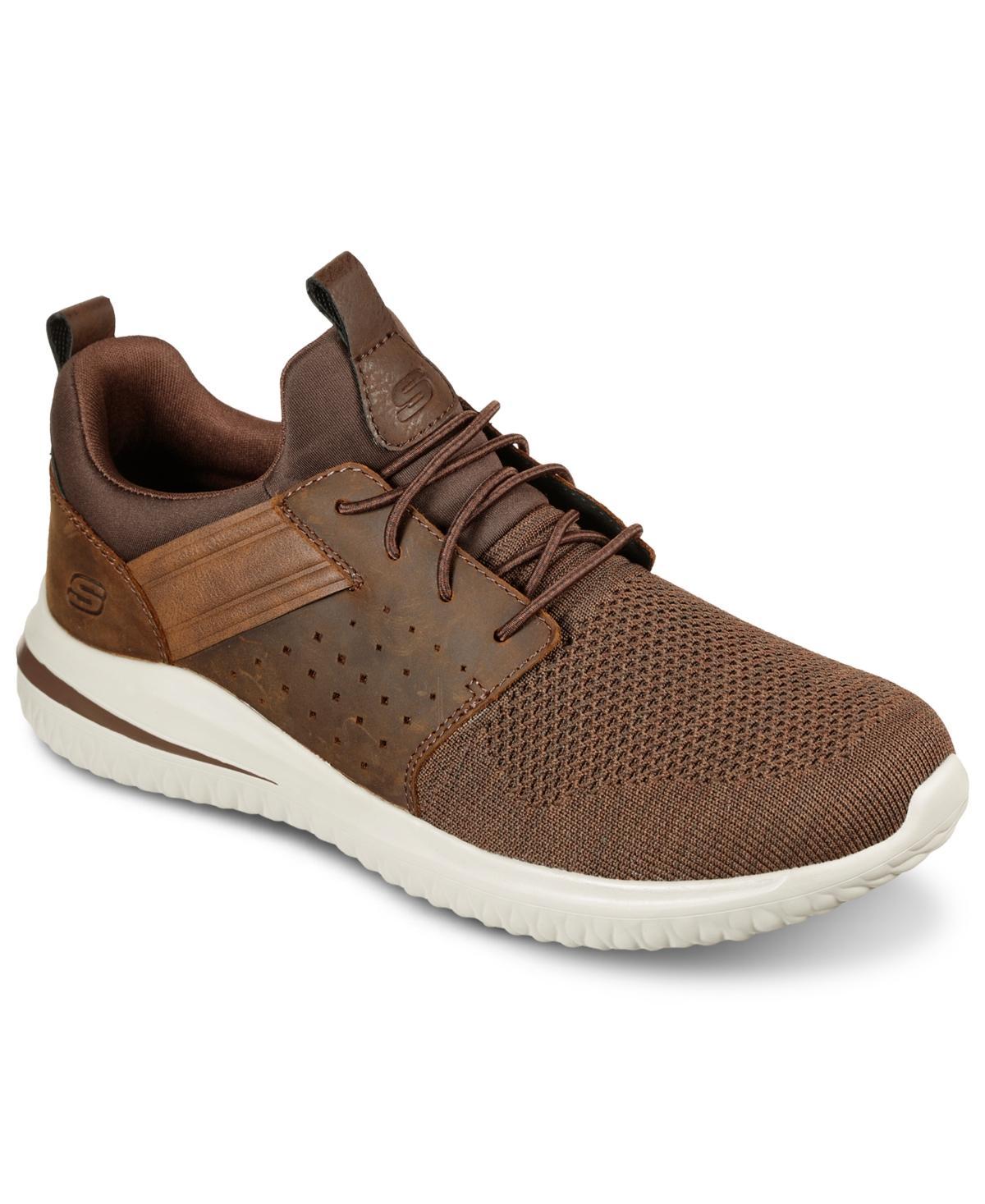 SKECHERS Delson 3.0 - Cicada (Dark ) Men's Shoes Product Image