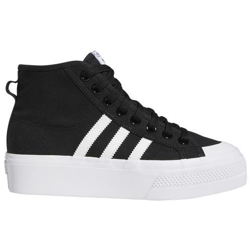 adidas Nizza Platform Mid Shoes Core Black 10 Womens Product Image