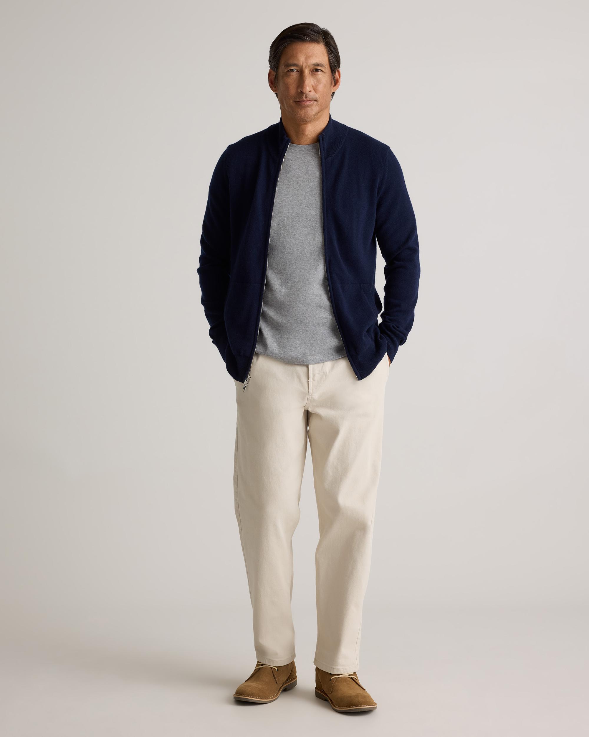 Quince | Men's Mongolian Cashmere Full Zip Sweater Size XL Product Image