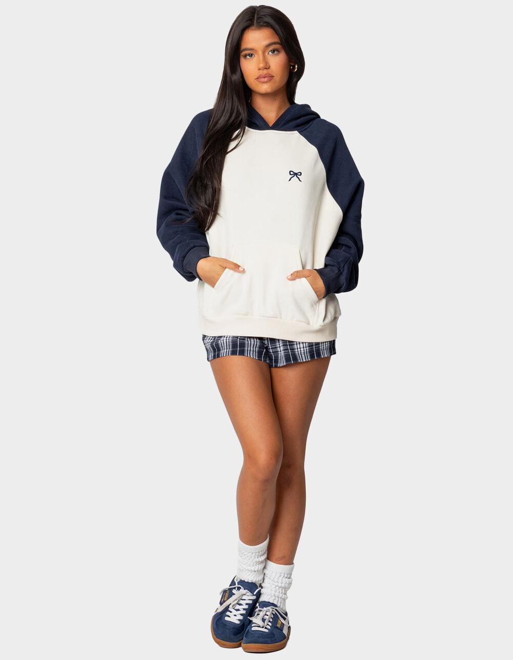 EDIKTED Raglan Bow Oversized Hoodie Product Image