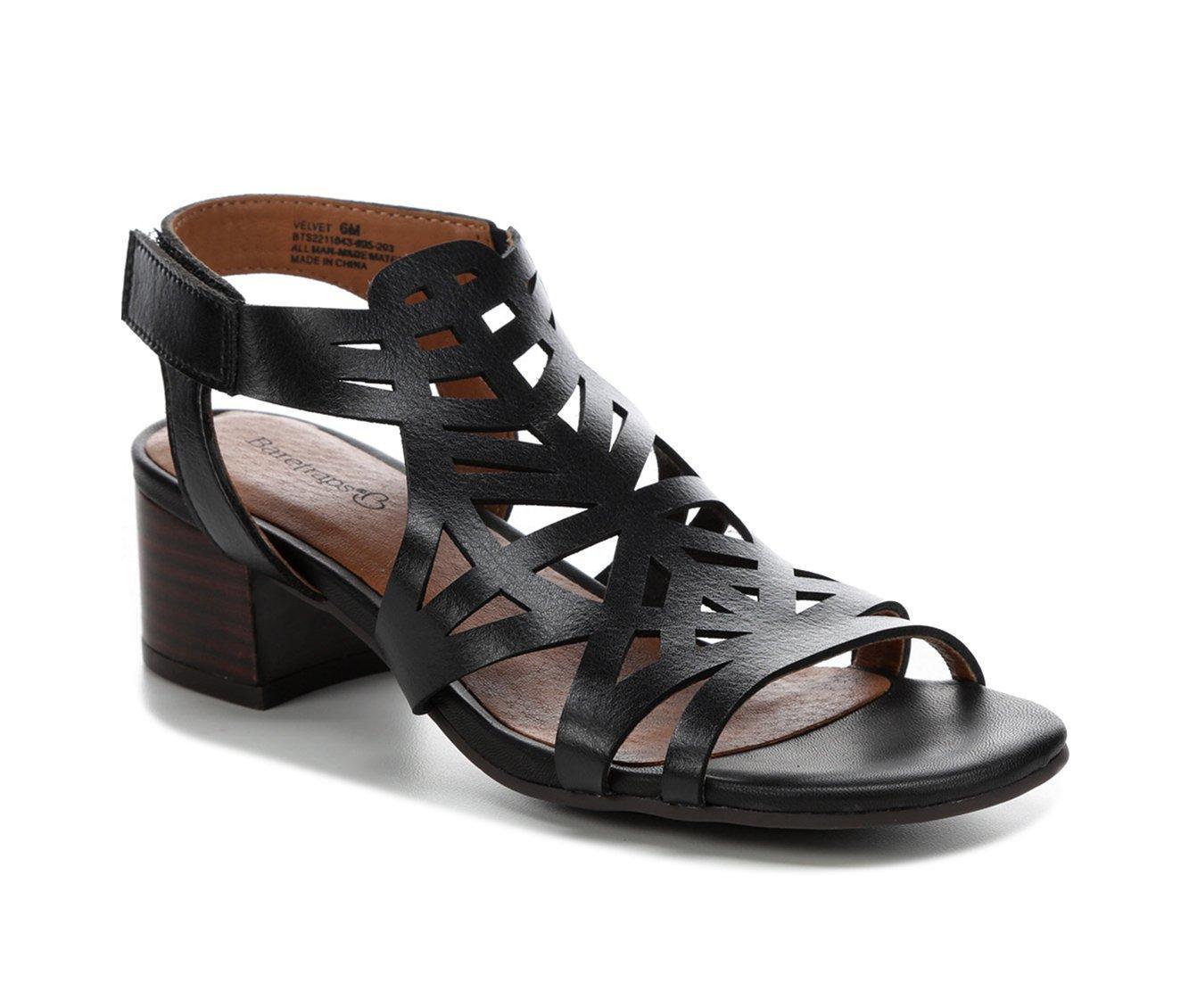 Women's Baretraps Velvet Block Heel Dress Sandals Product Image