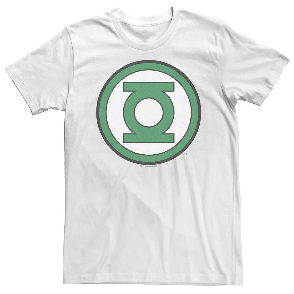 Big & Tall DC Comics Green Lantern Classic Logo Tee, Men's, Size: XL Tall, White Product Image