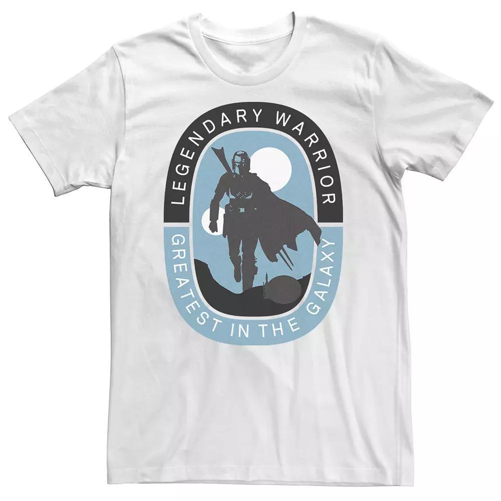 Big & Tall Star Wars The Mandalorian Legendary Warrior Tee, Men's, Size: 4XLT, White Product Image