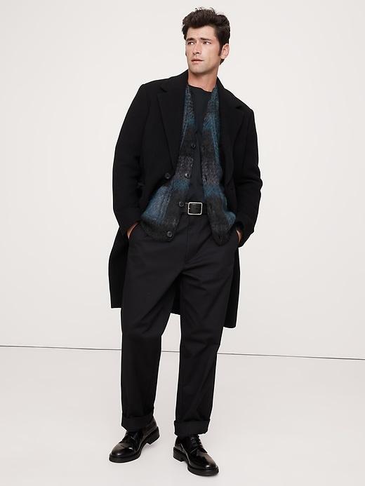 Brushed Plaid Cardigan Product Image