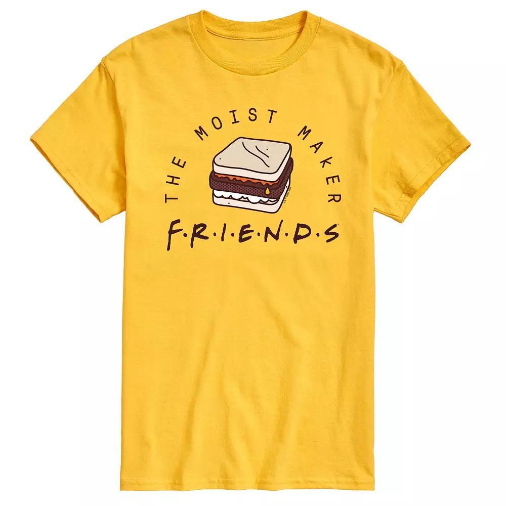 Men's Friends Thanksgiving Graphic Tee, Size: Large, Yellow Product Image
