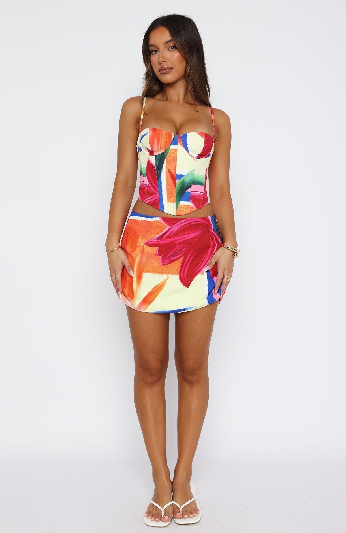 Love On Top Mini Skirt Island Escape Product Image