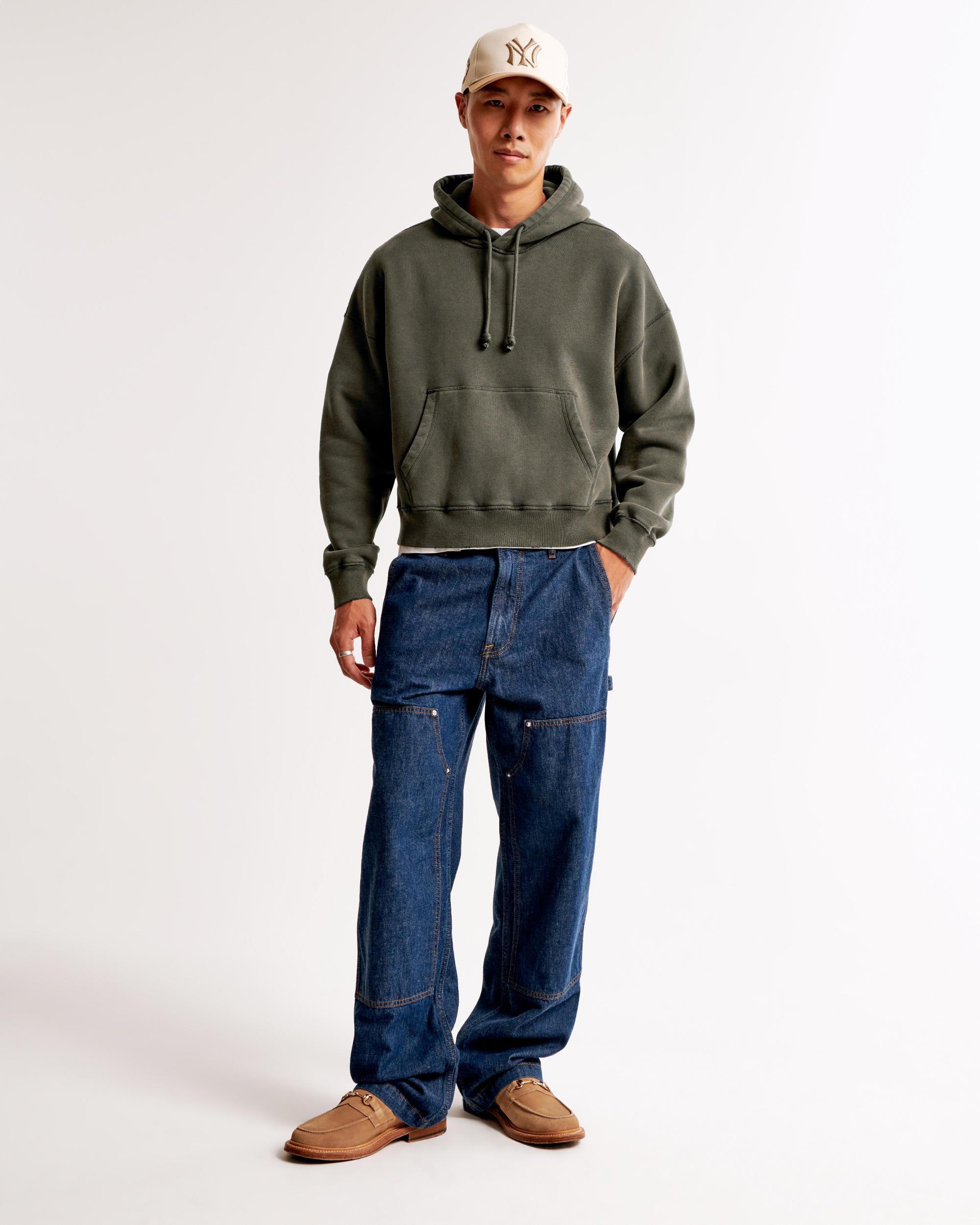 Essential Cropped Popover Hoodie Product Image