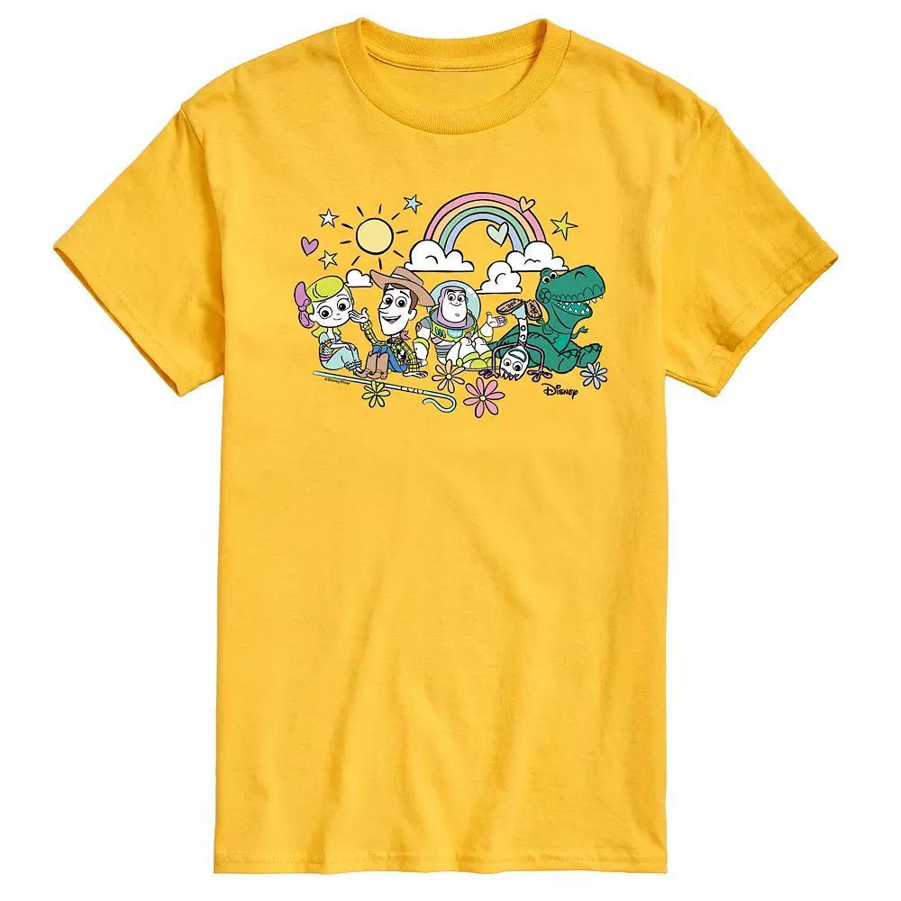 Disney / Pixars Toy Story 4 Mens Group Sitting Graphic Tee Ivory Product Image