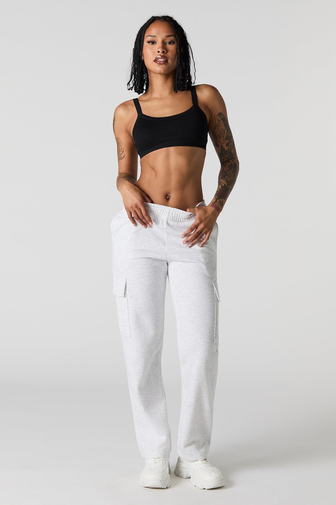 Seamless Ribbed Bralette with Built-In Cups Female Product Image