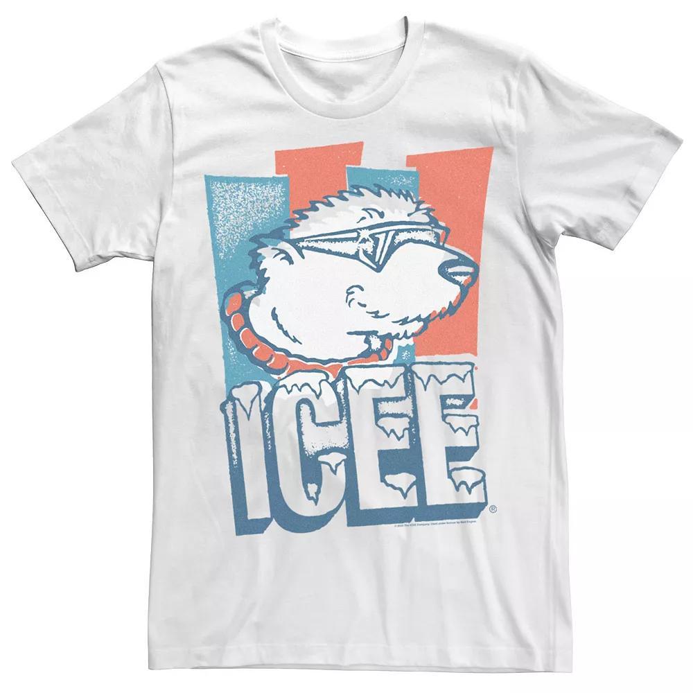 Men's Icee Cool Polar Bear Portait Logo Tee, Size: XS, White Product Image
