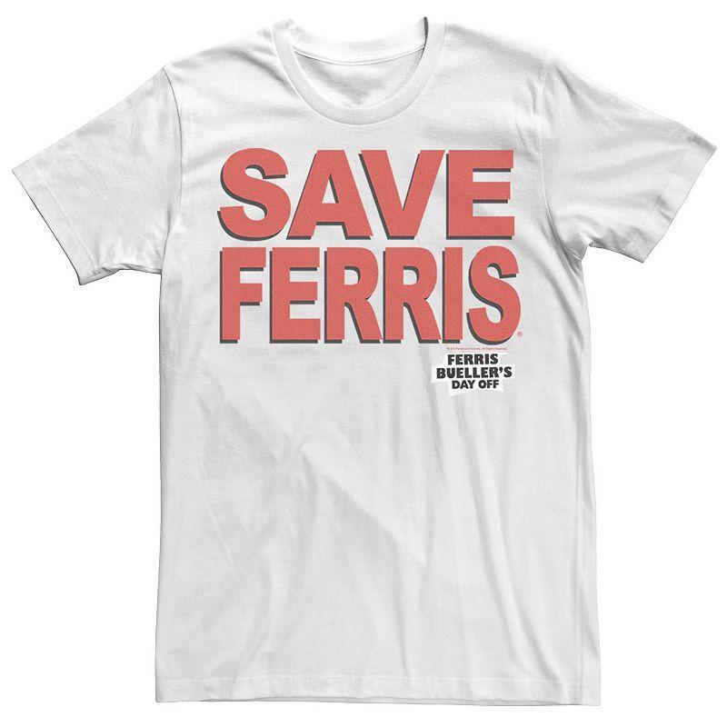 Men's Save Ferris Tee, Size: Medium, White Product Image