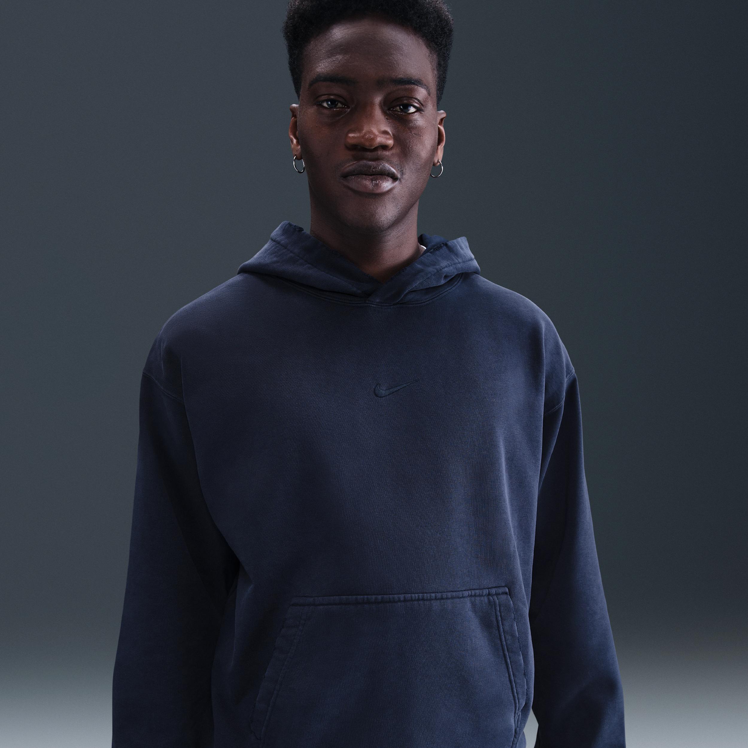 Nike Men's Solo Swoosh French Terry Pullover Hoodie Product Image