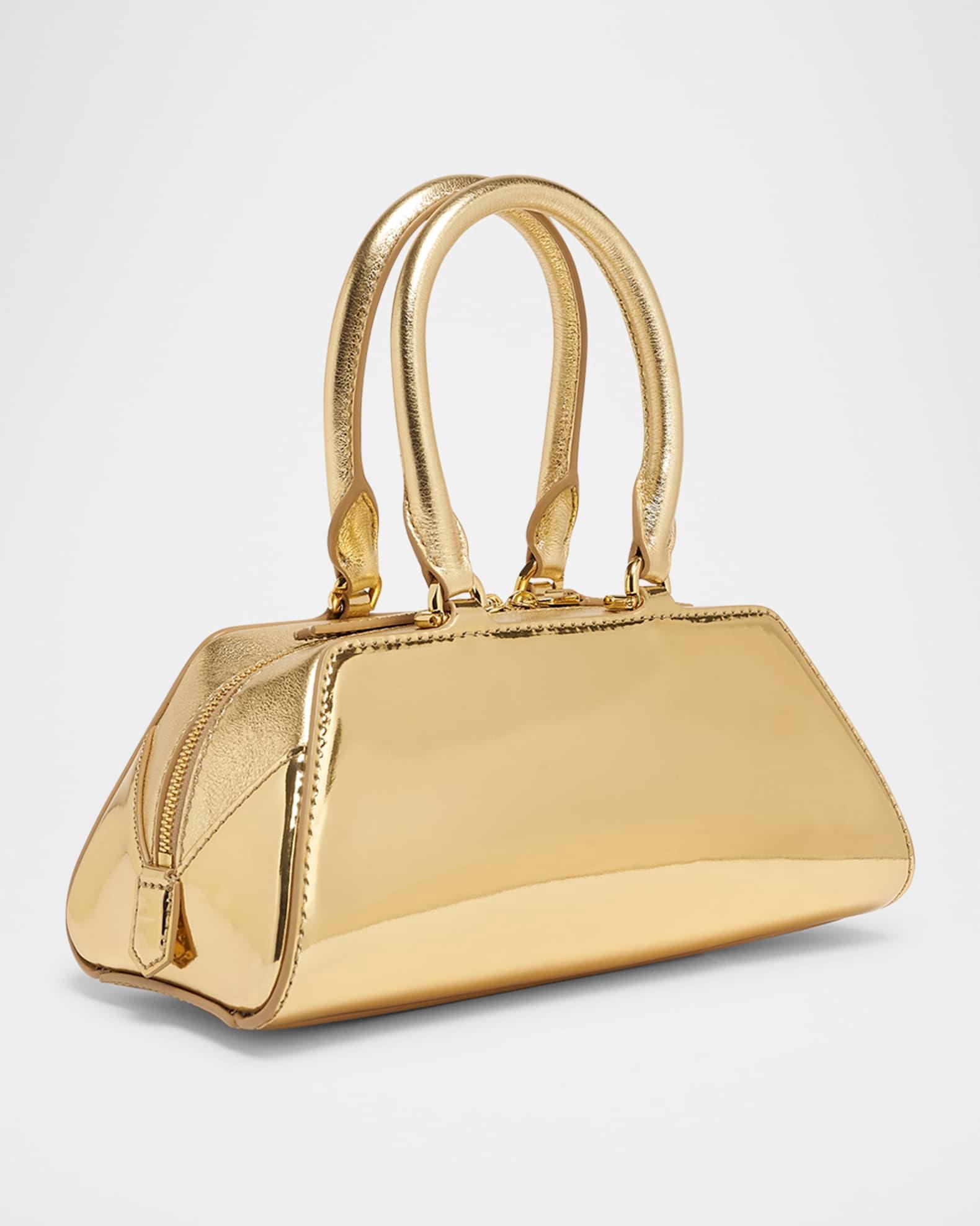Antigona Mini Top-Handle Bag in Mirror Laminated Leather Product Image