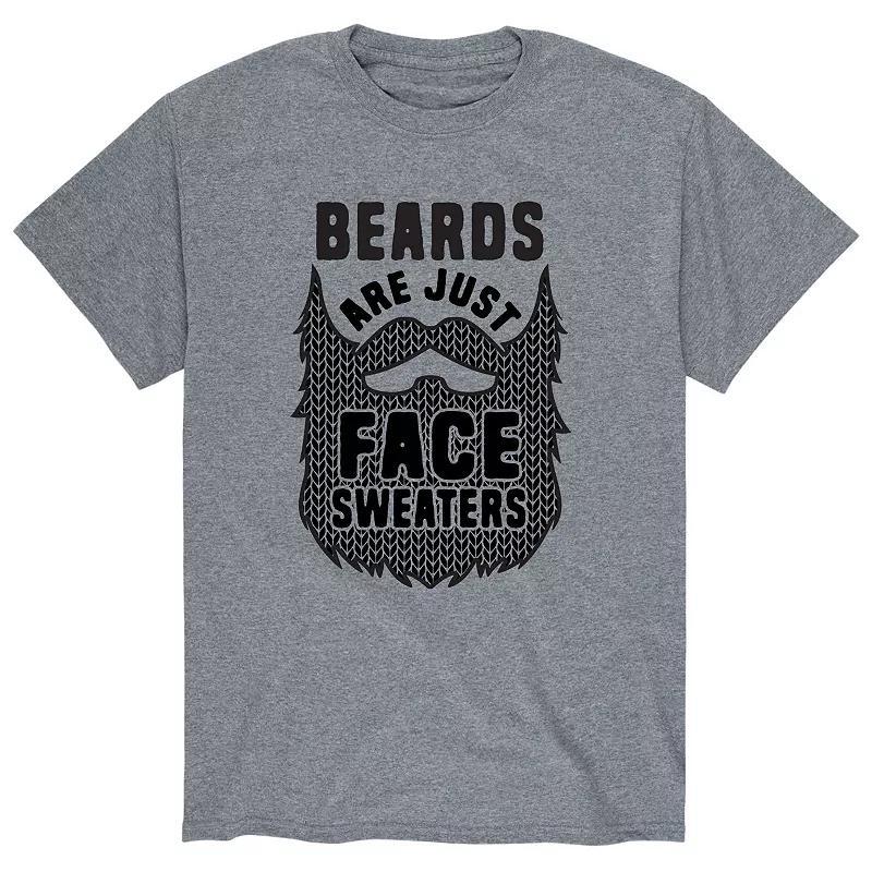 Mens Beards Are Face Sweaters Tee Product Image