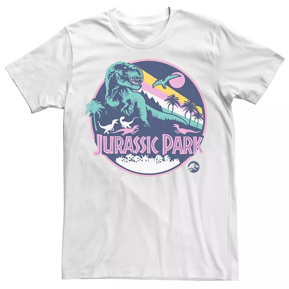 Men's Jurassic Park Retro Rex Scene Tee, Size: Small, White Product Image