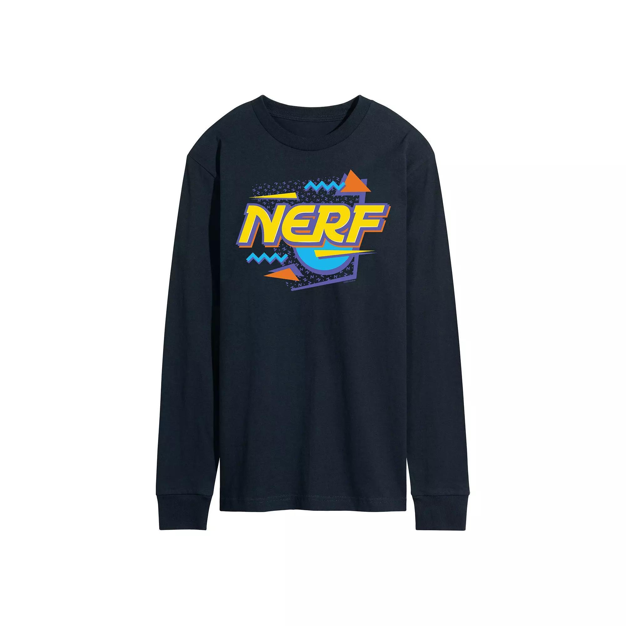 Mens Jurassic World Tyrannosaurus Rex Long Sleeve Graphic Tee Blue Product Image