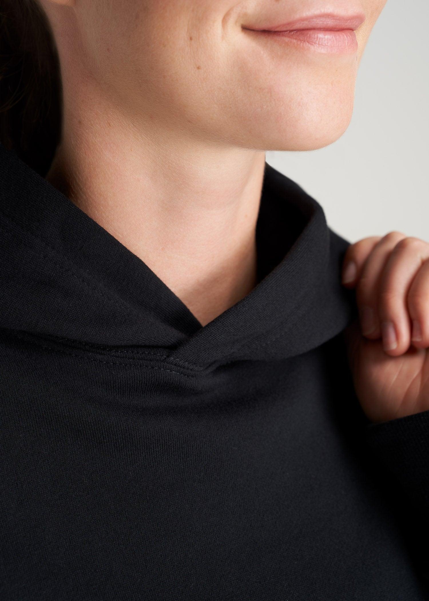 Wearever Fleece Relaxed Fit Women's Tall Hoodie in Black Product Image