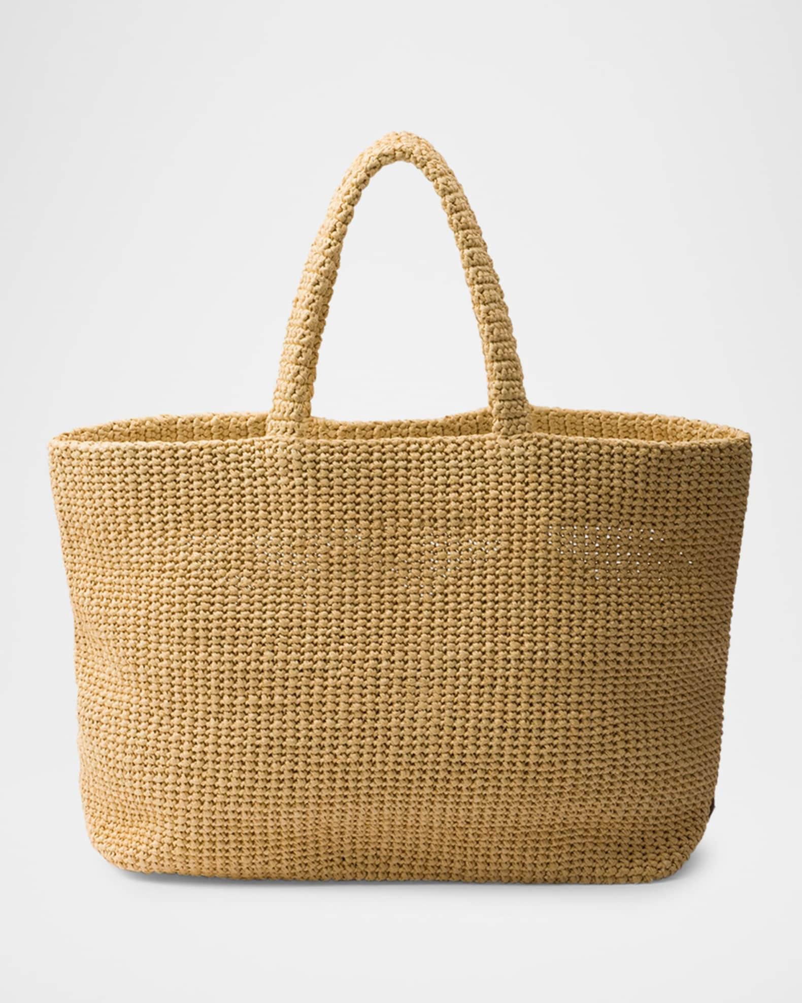 Men's Crochet Logo-Embroidered Tote Bag Product Image