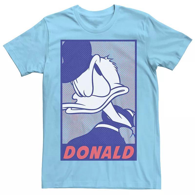 Disney's Donald Duck Men's Comic Pop Dot Fill Portrait Tee, Size: Large, Light Blue Product Image