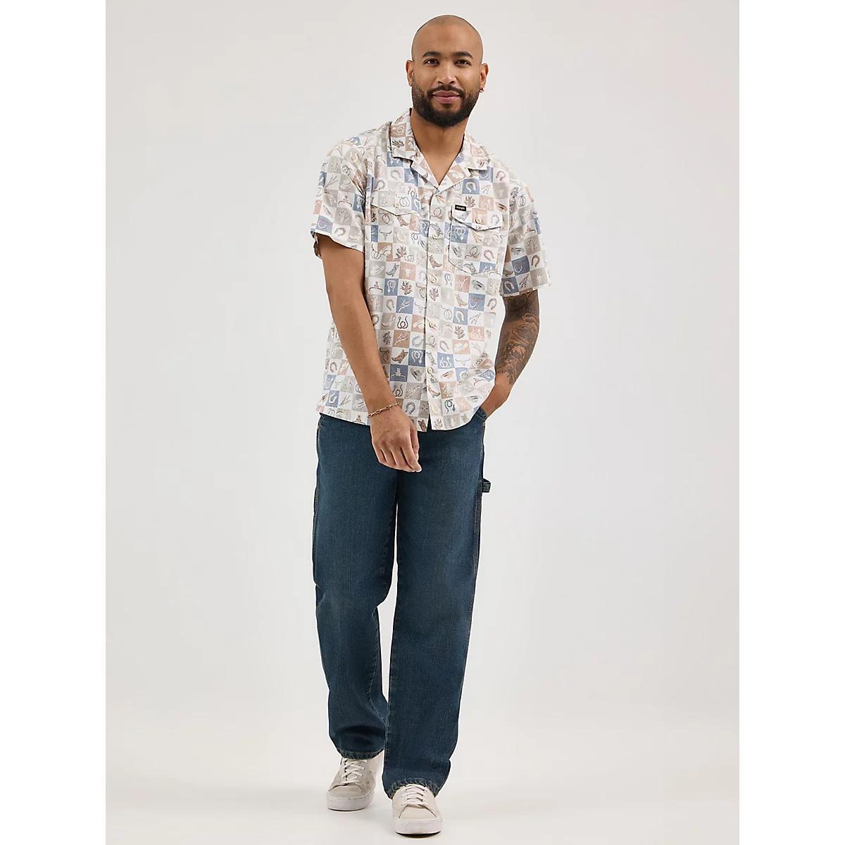 Men's Carpenter Jean in Faded Blue Product Image